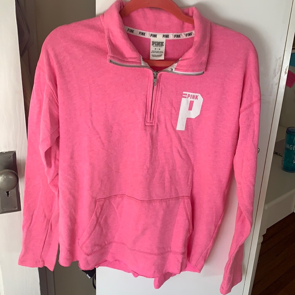 like new Victoria Secret PINK quarter zip